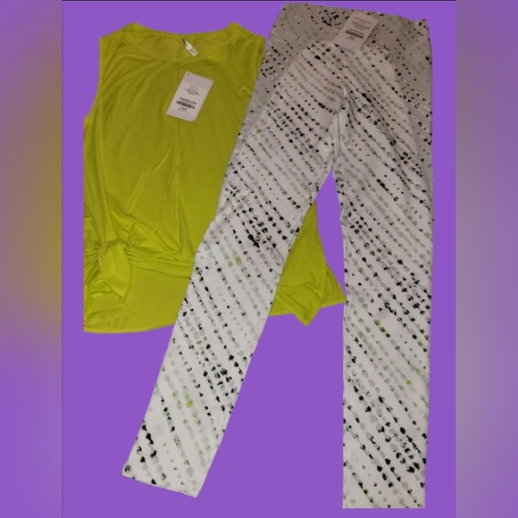 NWT ~ FABLETICS RAMONA Yoga Pants Sz. XS ~ Tunic & Old Navy Active Top Sz. MED - Picture 6 of 8